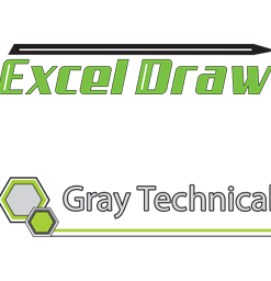 Gray Technical Excel Draw 3.0.9 - Full Version